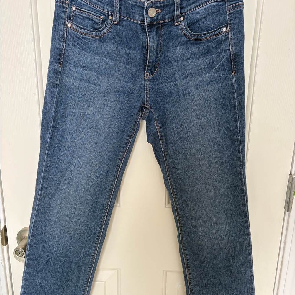 White House Black Market Straight Leg Blue Jeans